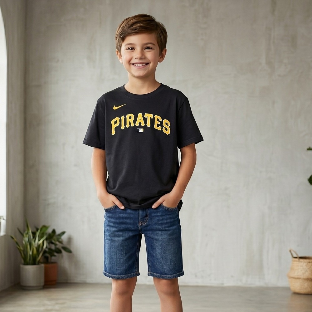 Nike Boys XL Black T-Shirt Pittsburgh‎ Pirates Andrew McCutchen 22 MLB Baseball